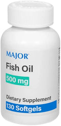 500mg Omega-3 Fish Oil Softgels 130 Softgels 3 Pack O791