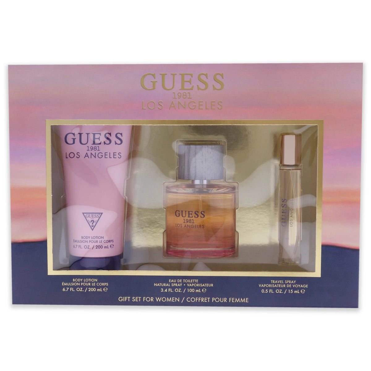 3 Pc Gift Set 3.4oz EDT Spray, 0.5oz EDT Spray, 6.7oz Body Lotion T600663