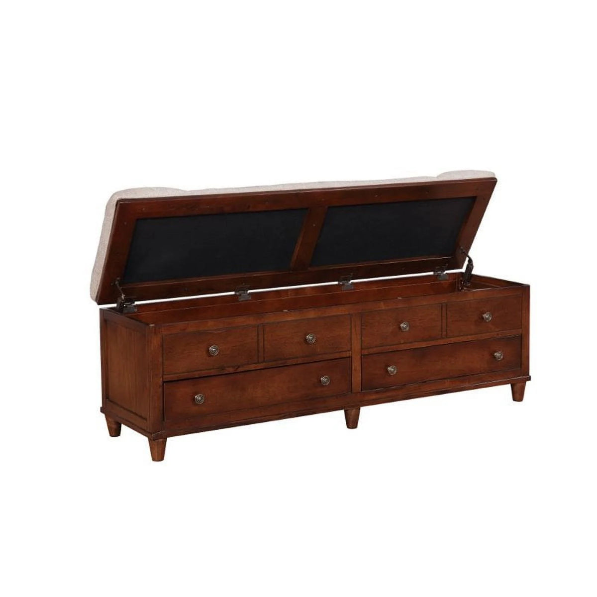 Rustic Umber Storage Bench M266631