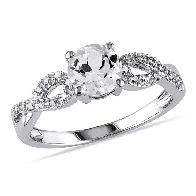 14K White Gold Infinity Ring W682