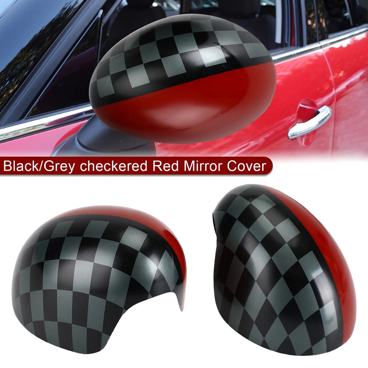 Red Mirror Cover for MINI Cooper Hardtop H18633