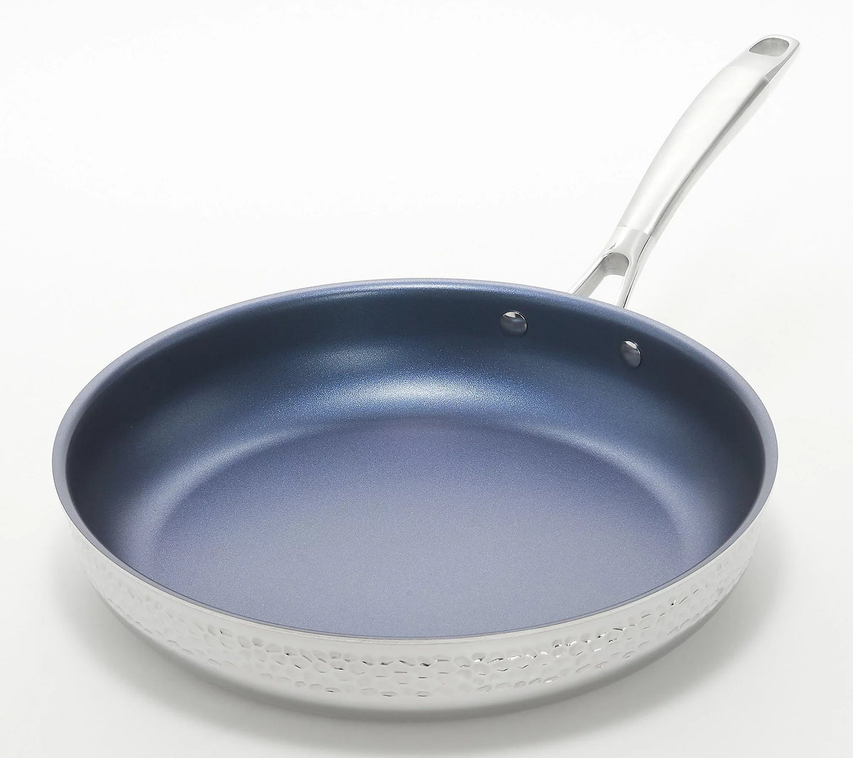 6-Pc Tri-Ply Hammered Stainless Steel Cookware Set E721