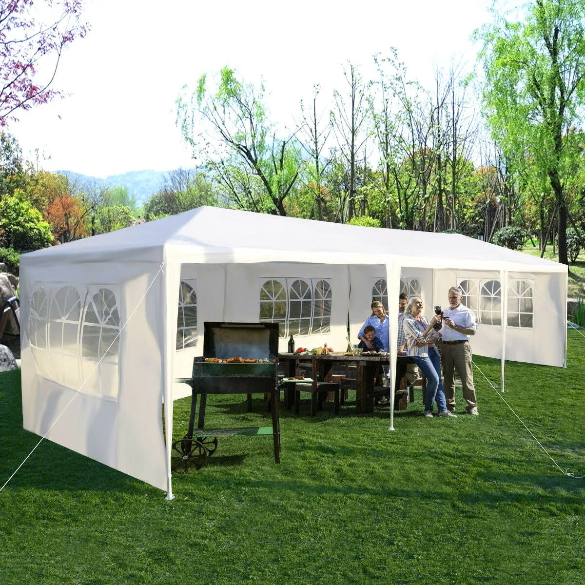 10'x30' Heavy Duty Pavilion 5 Sidewall Canopy Z810