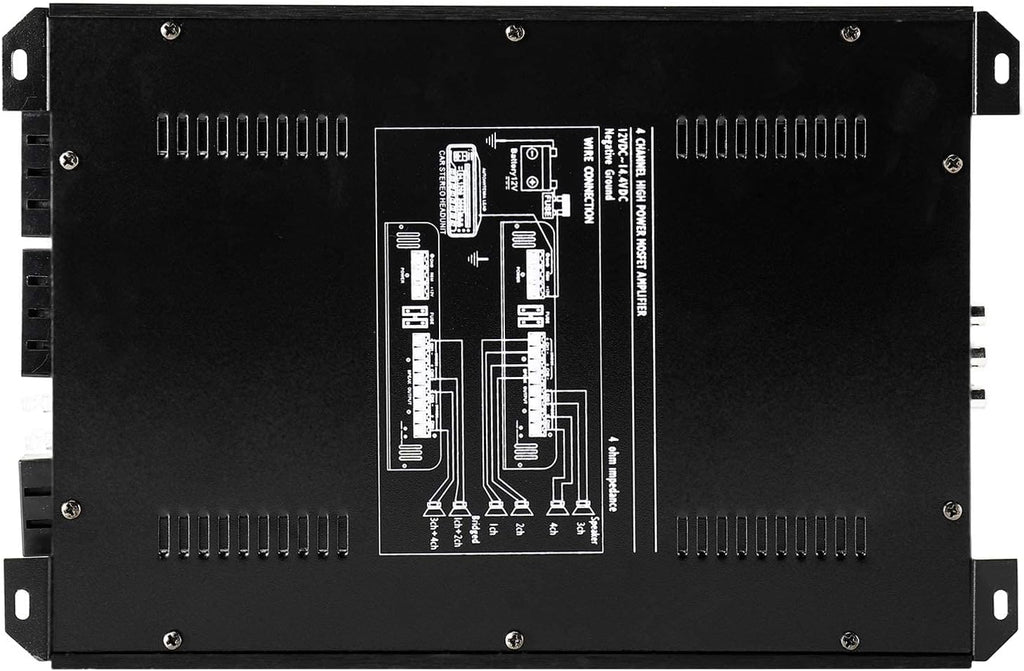 2000W 4 Channel Car Amplifier Pack of 2 Q222779