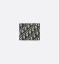Beige and Black Oblique Jacquard Wallet R474
