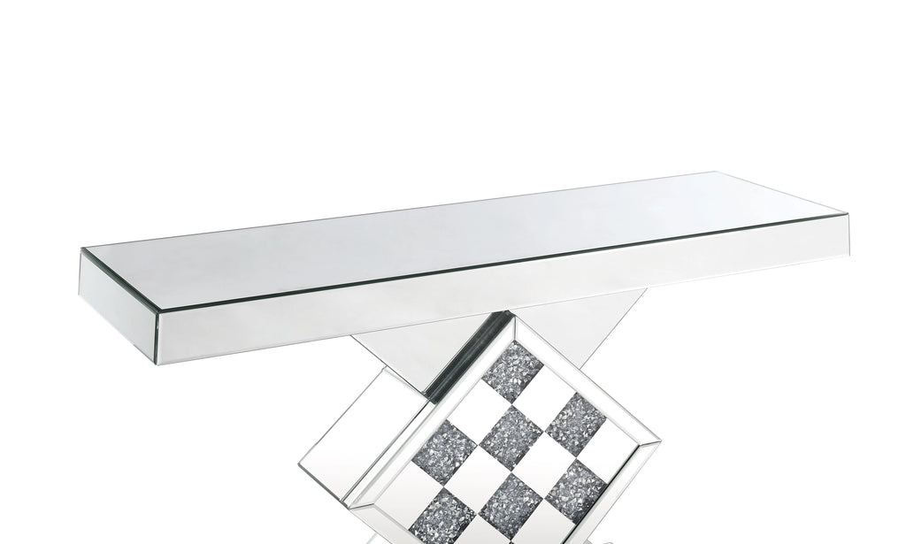 Mirrored Rectangular Console Table J89180