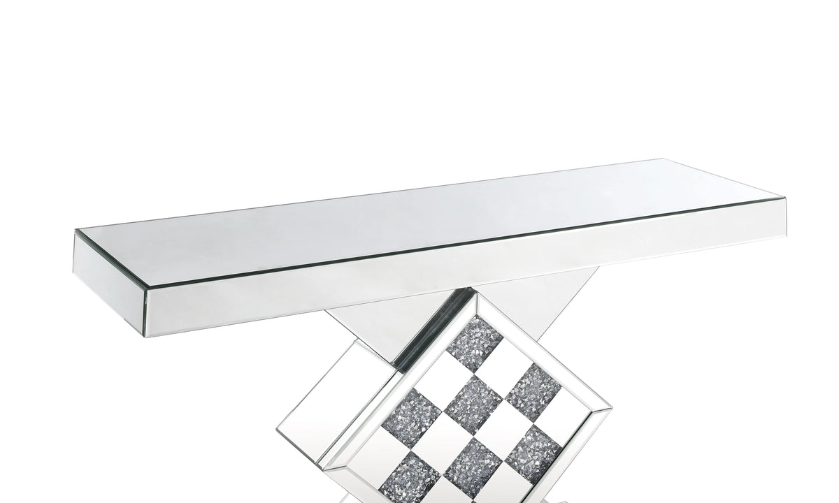 Mirrored Rectangular Console Table J89180