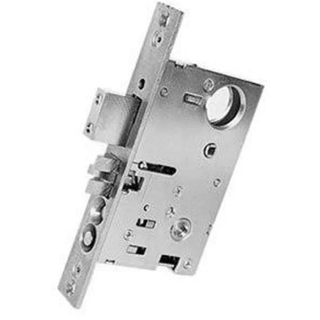 2.5 in. Satin Nickel Mortise Lock Left Hand Lever Entrance with Backset Q3103