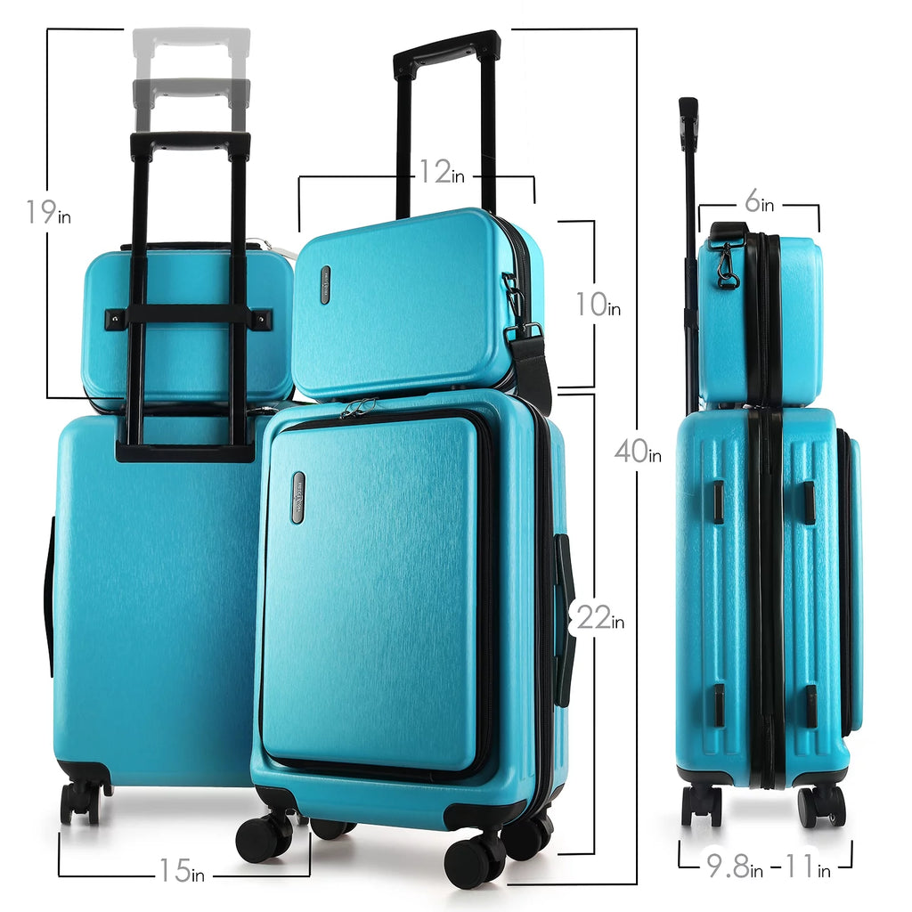 20 inch Hardside Expandable Carry-On Luggage with Front Pocket K7953