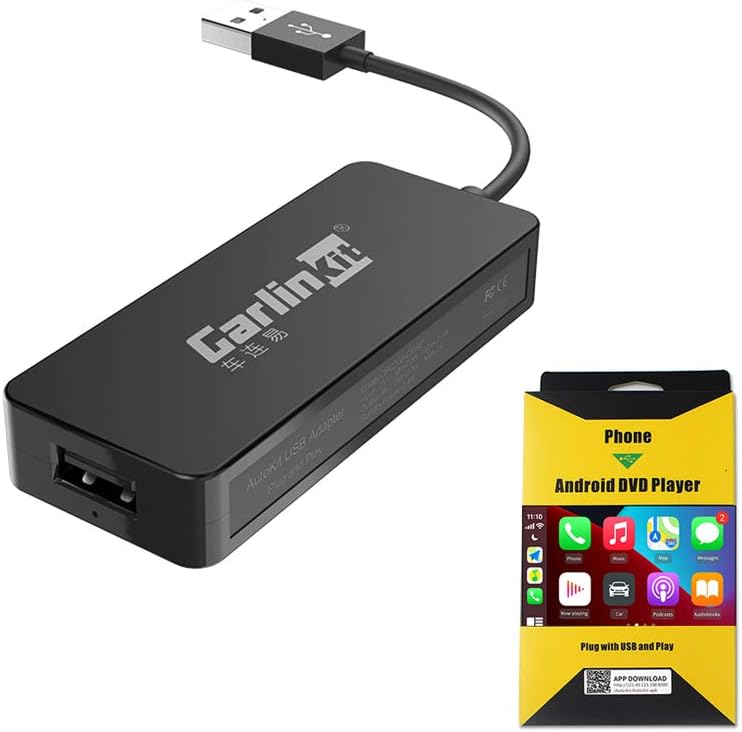 Wired Carplay Adapter USB Dongle for Car Radio with Android Head Unit System 4.4 or Above O21719