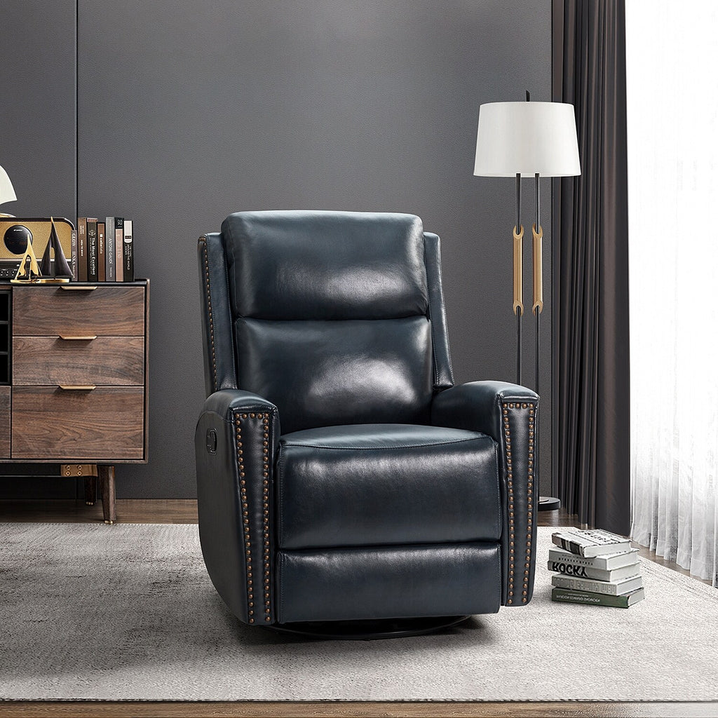 Genuine Leather Wingback Swivel Rocker Recliner B562