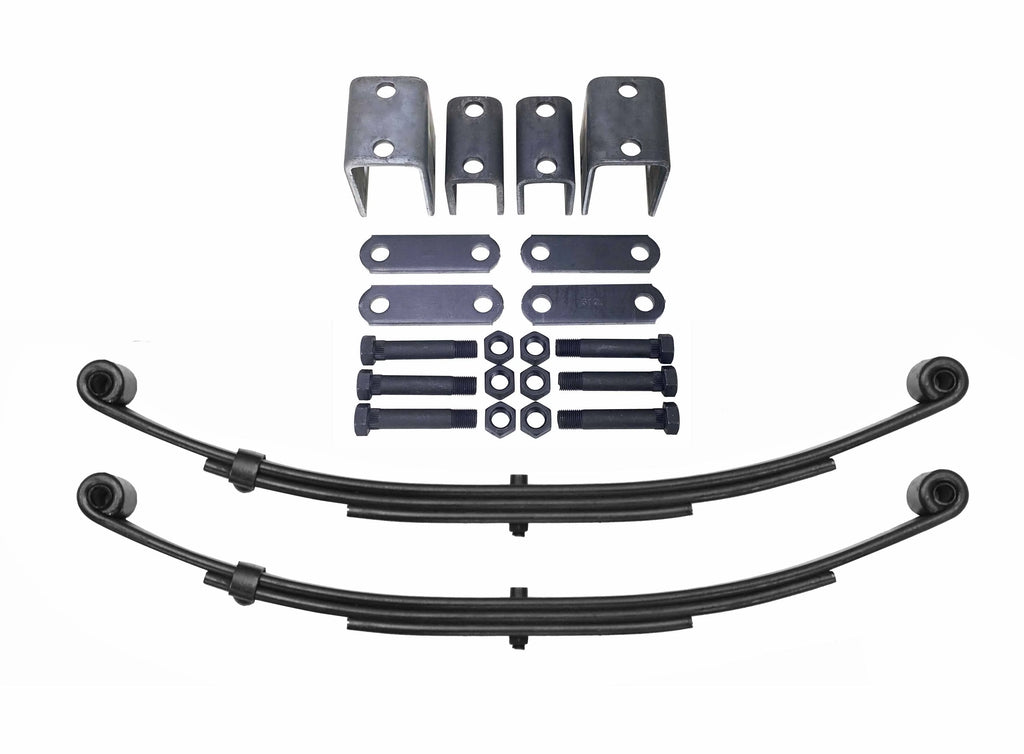 4000lbs Single Trailer Axle Suspension Kit with Leaf Springs & Hanger Kit J77346