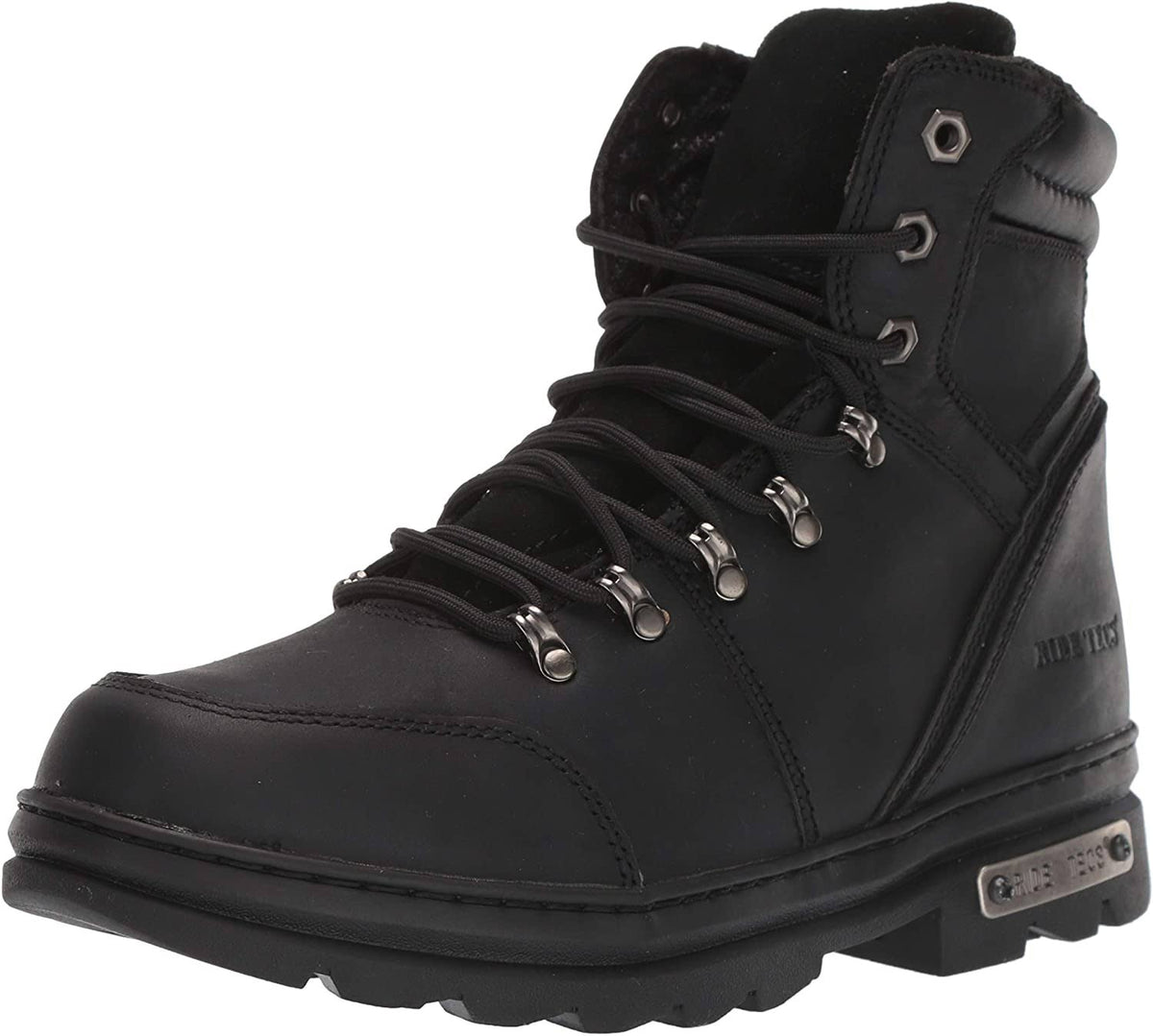 Reflective Biker Black Boots W647