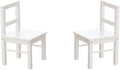 White Wooden Chair Set of 2 U31087