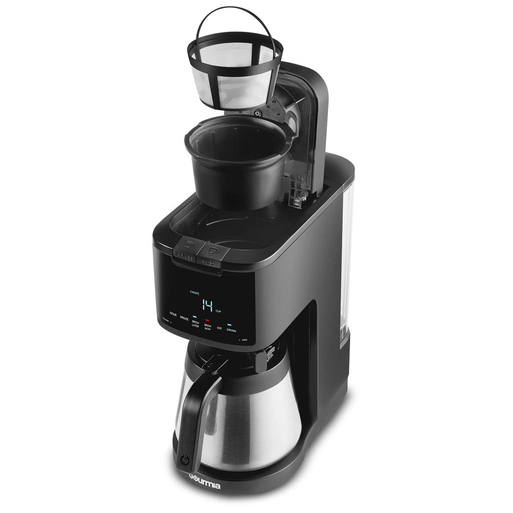 Single Serve + 12 Cup Drip Coffee Maker Thermal Carafe T2254